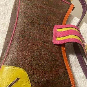 Multi color small etro bag